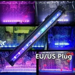 Colorido LED Bubble Light para aquário, tanque de peixes, lâmpada submersível, luzes LED subaquáticas à prova d'água, submersível - Image 3