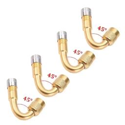 1/4 unidades 45 °   90 °   135 °   Adaptador de válvula dobrada em ângulo de grau, adaptador de extensão de válvula de tubo de pneu para motocicleta, caminhão, carro, moto, bicicleta - Image 6