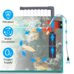 Xilong mini bomba de filtro acessórios do aquário tratamento de água tanques de peixes filtro fishbowl suprimentos ecoflow akvarium decoração - Image 2