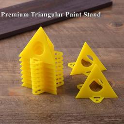 Estandes de pirâmide portátil antiderrapante, ferramenta de pintura, rack, gabinete, portas, persianas, suprimentos para móveis, acessórios para madeira, 10pcs - Image 2