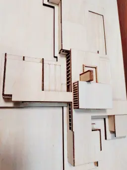 Pré-fabricados Material De Construção Miniatura, Kits De Construção De Madeira, Modelo De Montagem De Maquete Em Miniatura, Casa DIY, Escala 1:200 - Image 4