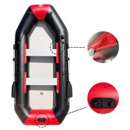 Solar Marine Outdoor Fishing Boat, Outdoor Favorito, Caiaque inflável, PVC bote salva-vidas, bote canoa a remo para venda, 3 pessoas, 2,7 m - Image 3