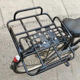 Suporte de bagagem traseiro bicicleta elétrica, bicicleta alongada e alargada extensão prateleira traseira, suporte de metal fixo, 40 cm, 45 cm, 50 cm, 53cm - Image 2