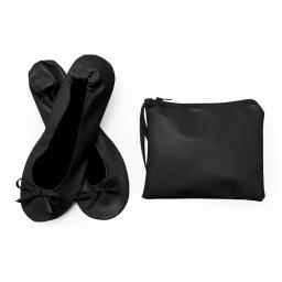 Sapatos de Balé Macio Dobrável para Meninas, Sistema De Couro PU, Prática De Dança, Sapatos De Balé Interior, Sapato De Desempenho Das Meninas - Image 2