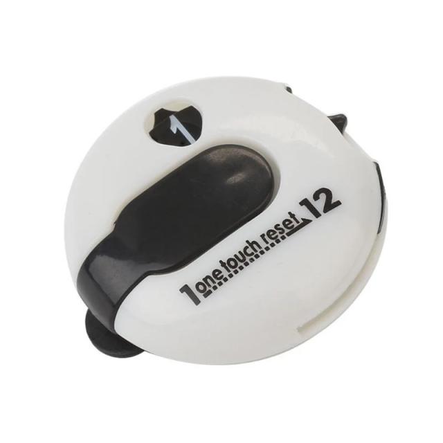 Mini Contador de Golfe Clip de Luva Profissional com 12 Golpes