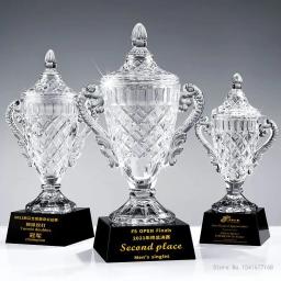 Troféu De Cristal Personalizado High Grade Futebol Basquete Esportes Jogo recompensa Decoração Home, Prêmio Comemorativo, Troféu De Pesca - Image 1