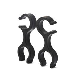 2 peças de borracha Trekking Pole Clips, 8 em forma de hastes duplas, conector fivela para caminhadas ao ar livre Walking - Image 6
