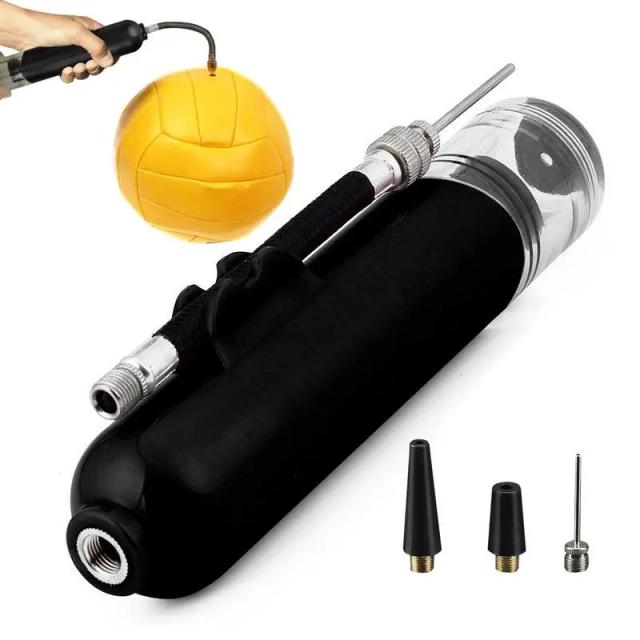 Bomba de Ar Portátil para Futebol e Voleibol - Acessórios Essenciais para Esportes e Inflagem de Bolas
