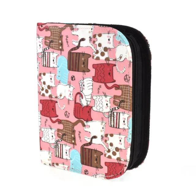 Organizador Elegante para Kit de Crochê e Tricô com Espaço para Tesoura e Ferramentas de DIY