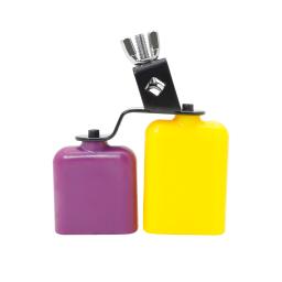 Profissional Percussão Instrumento Kit de Bateria, Bateria Acessórios, Amarelo, Roxo, Tweeter, Baixo, Quadrado, Cowbell, Bicolor - Image 1