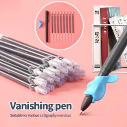 Apagáveis Magic Gel Pen Set, Board Caligrafia, Prática de caligrafia, Estudantes Papelaria, Auto Vanishing, Desaparecer Tinta, 1 + 10 Pcs - Image 2