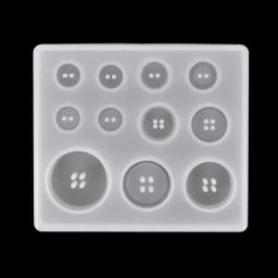 Molde De Silicone Artesanal Criativo, Buraco De Resina DIY, Botão Pingente, Molde de Arte Antiaderente, Ferramentas De Cozimento De Bolo, Acessórios - Image 4