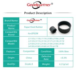 10x almofada de separação de rolo de alimentação de captação de borracha para epson l3110 l3150 l4150 l4160 l3156 l3151 l1110 l3158 l3160 l4158 l4168 l4170 - Image 4