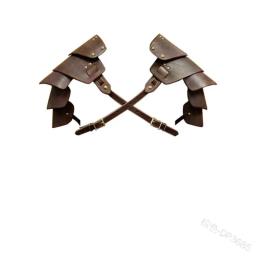 Guerreiro cavaleiro armadura de couro PU para homens, armadura medieval multichip, arnês de ombro, braço vintage viking pirata cosplay fantasia de Halloween - Image 3