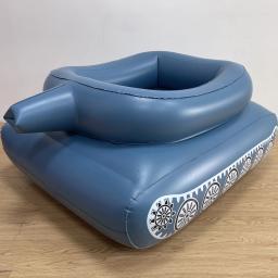 Linha flutuante inflável para crianças, tanque de água, anel de assento, 110x85x47cm - Image 1