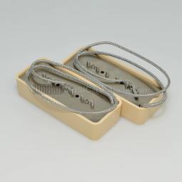 Um conjunto vintage p90 alnico 2 ímã captador de guitarra elétrica sobreferida placa de base de níquel-prata alnico 5 captadores de ponte de pescoço dos anos 90 quentes - Image 6