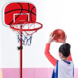 Mini kit de basquete para crianças, interior sem soco, montado na parede, encosto, esportes em casa, basquete bola aros, brinquedo engraçado jogo - Image 4