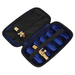 Resistente à abrasão portátil Saxofone Mouthpiece Caso com flanela Bag, Reed Case, Clarinete Acessórios, 6 Slots - Image 1