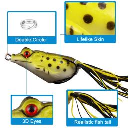 Simulado Soft Isca De Pesca, Lifelike Fish Tail, Iscas De Pesca Artificial, Lifelike Fishy Cheiro, realista, Sapo, 1 pc - Image 3