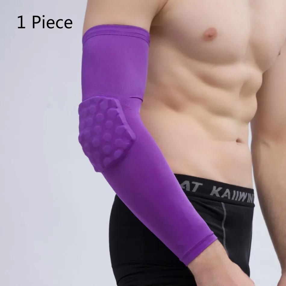 WOSWEIR 1 PC Honeycomb Basquete Cotovelo Suporte Pads Brace para Fitness Protector Mangas de Compressão Braço Elástico Voleibol - Image 1