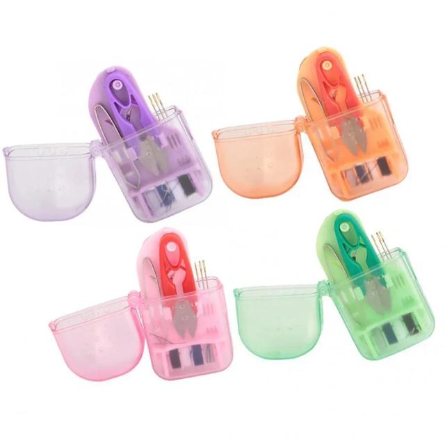 Kit de Costura Portátil com Mini Agulhas - Ferramentas Elegantes para Viagens e Uso Doméstico