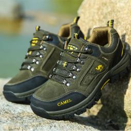 Tênis masculinos de trilha ao ar livre e trekking, malha antiderrapante, respirável, escalada em rocha, calçados esportivos esportivos, tênis de caminhada, tênis de montanha - Image 2