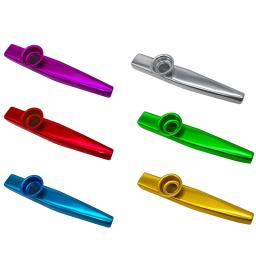 Leve metal Kazoo flauta para iniciantes, instrumento musical portátil, amantes, instrumento de sopro, bom companheiro para guitarra, novo - Image 2