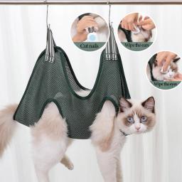 Rede com cortadores de unhas para Pet, Conjunto de Suprimentos de Higiene, Saco Restraint para Pequeno e Médio Cão e Gato, Pet Beleza - Image 2