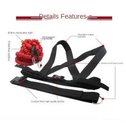 Banda Dupla Resistência para Treino, Puxar Corda, Corda Elástica, Campo de Atletismo, Corrida, Força Explosiva, Saltos, Equipamento de Fitness, 2 m, 3 m, 5m, 1 Conjunto - Image 2