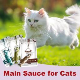 Pet Snacks para comida úmida, Bacalhau atum salmão carne gatinhos, Suplemento Proteína DHA, Make Hair, Suave Beautiful Pet Food, 13g x 8Pcs - Image 5