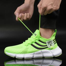 Mulheres tênis 2023 nova malha respirável branco tênis de corrida plataforma confortável esportes ao ar livre sapatos marca tenis masculino - Image 3