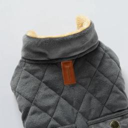 Casacos de inverno com trela para cães, clima frio, colete de lã, jaqueta para animais, roupas para cães pequenos e médios - Image 3