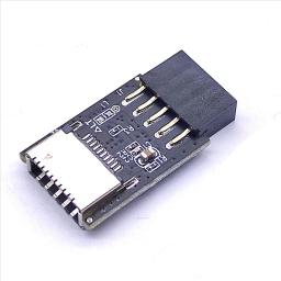 Placa-mãe Interface Cabeçalho Adaptador, USB2.0, 9Pin para Tipo C, A-KEY, Conector Frontal, USB 3.2 - Image 4