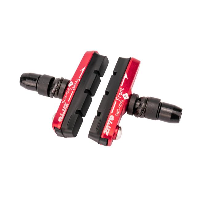 Almofadas de Freio de Bicicleta Dobráveis e Sapatos de Borracha Resistentes - Compatíveis com V Brake para Rodas de 14", 16", 18" e 20" de BMX em Liga de Alumínio