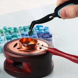 Pinça ergonômica de aço inoxidável curvada/reta de ponta fina, pinça artesanal de aperto reverso, gravação de calor, ferramentas artesanais de embelezamento - Image 5