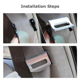 2 pçs cinto de segurança do carro fivela clipe cinto de segurança rolha ajustador clipe para relaxar ombro pescoço cinta do carro clipes acessórios do carro - Image 6