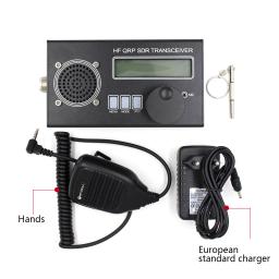 2025 USDX USDR HF QRP SDR Transceptor SSB/CW Transceptor 8 bandas DSP SDR + Microfone + Bateria + Carregador - Image 1