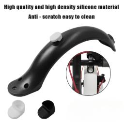 Para-lamas traseiro gancho scooter elétrico capa de silicone para xiaomi m365 pro pro 2 skate fender gancho manga fivela tampa peças - Image 2