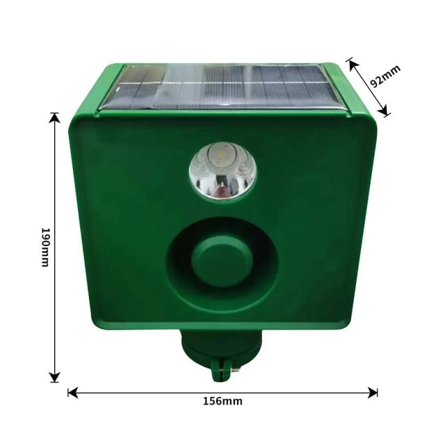 Repelente Assustador para Javalis: Cão que Late, Luzes de Advertência Solar e Flash Noturno com Alto Volume