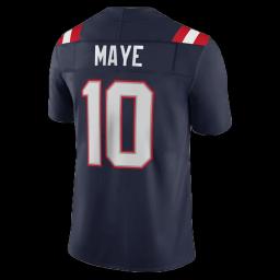 Camisa de futebol americano para homens, traje respirável de futebol Drake Maye, marinha, New England Patriots, jogador da equipe, atacado - Image 3