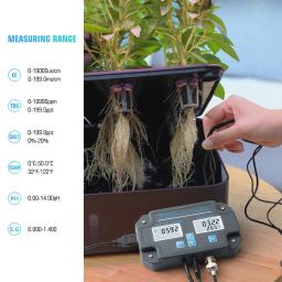 Yieryi Salt TEMP Data Logger, Monitor para tanques de peixes, Medidor de qualidade da água, Smart WiFi Aquário, Salinidade da água do mar, PH, CE, TDS - Image 4