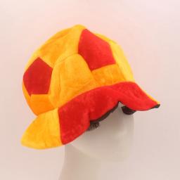 Carnaval festa menino futebol futebol fãs boné engraçado chapéu branco preto capacete de futebol adulto cosplay vestir-se acessórios - Image 6