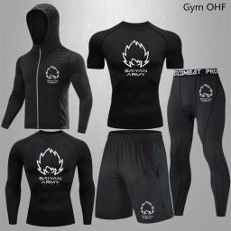 kimono jiu jitsu camisa tailandesa jiu jitsu rashguard Ginásio de fitness para compressão dos homens goku ternos do esporte correndo treino masculino jogging exercício treinamento seco ajuste conjuntos rashguard - Image 1