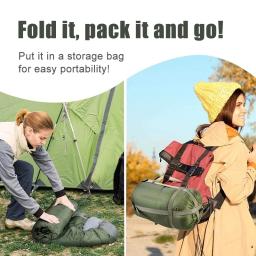 Acampamento saco de dormir ultraleve à prova dultralight água 4 temporada quente envelope mochila sacos de dormir para viajar ao ar livre caminhadas - Image 6