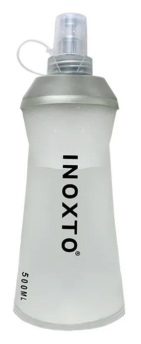 Garrafa de Água INOXTO-PEVA para Ciclismo e Caminhadas ao Ar Livre - Bexiga Macia Disponível em 250ml e 500ml