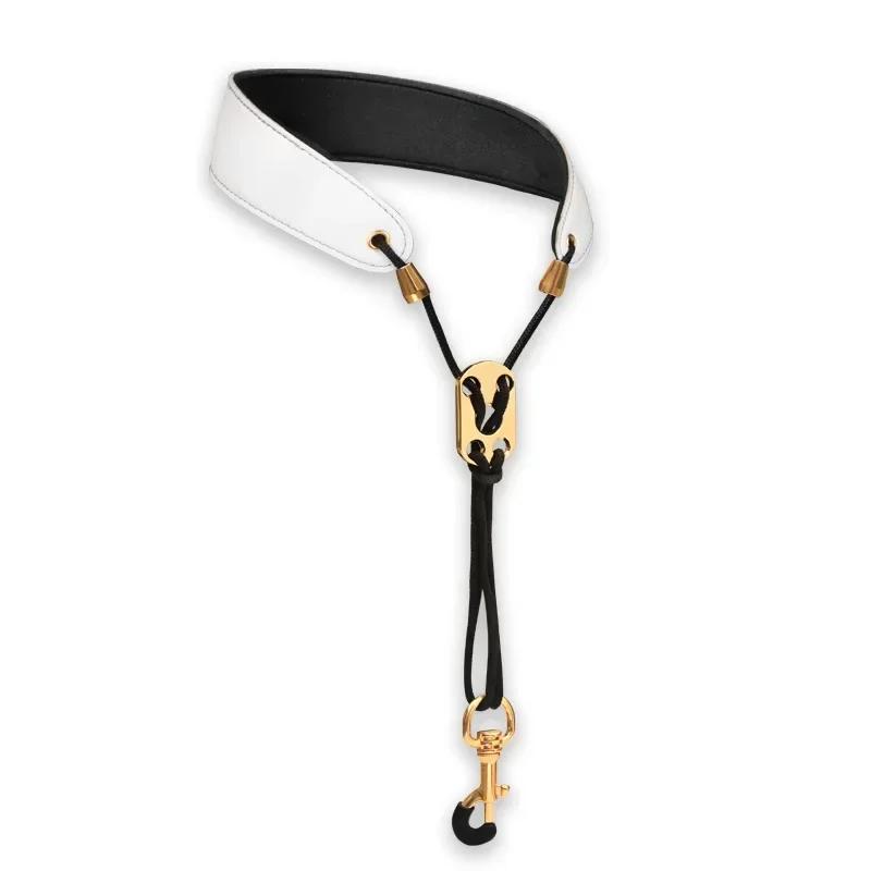 Saxofone Strap Couro Sachs Cordão Proteção Pescoço Para Soprano Tenor Alto Sax Barítono Acessórios Instrumento Musical - Image 1