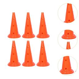 Cone alaranjado do treinamento do esporte, cones do futebol, marcador do campo, 6 PCes - Image 5