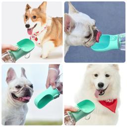 Garrafa de água portátil para cães e gatos, tigela de bebida, ao ar livre, caminhar, cachorro, pet, viagem, pequeno, grande, cão suprimentos - Image 4