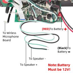Digital Bluetooth Amplificador Board, Painel de alto-falantes com microfone, Guitarra Home Theater, DIY, 6-12 ", 150W, 12V, 110V, 220V - Image 5