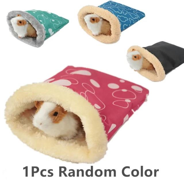 Confortável Cama Macia para Pequenos Animais: Saco de Dormir e Caverna para Coelhos, Hamsters e Muito Mais